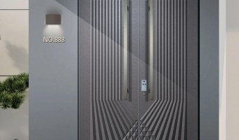 News-芯和-Aluminum carved modern minimalist doors lead the trend