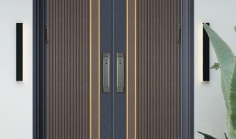News-芯和-Integration of Safety and Aesthetics: 3117 Simple Luxury Double Open Precision Door