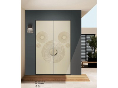 铝雕现代极简型入户门引领家居新风尚