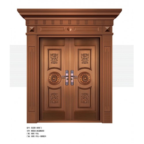 德国进口高温氟碳漆钢铜门